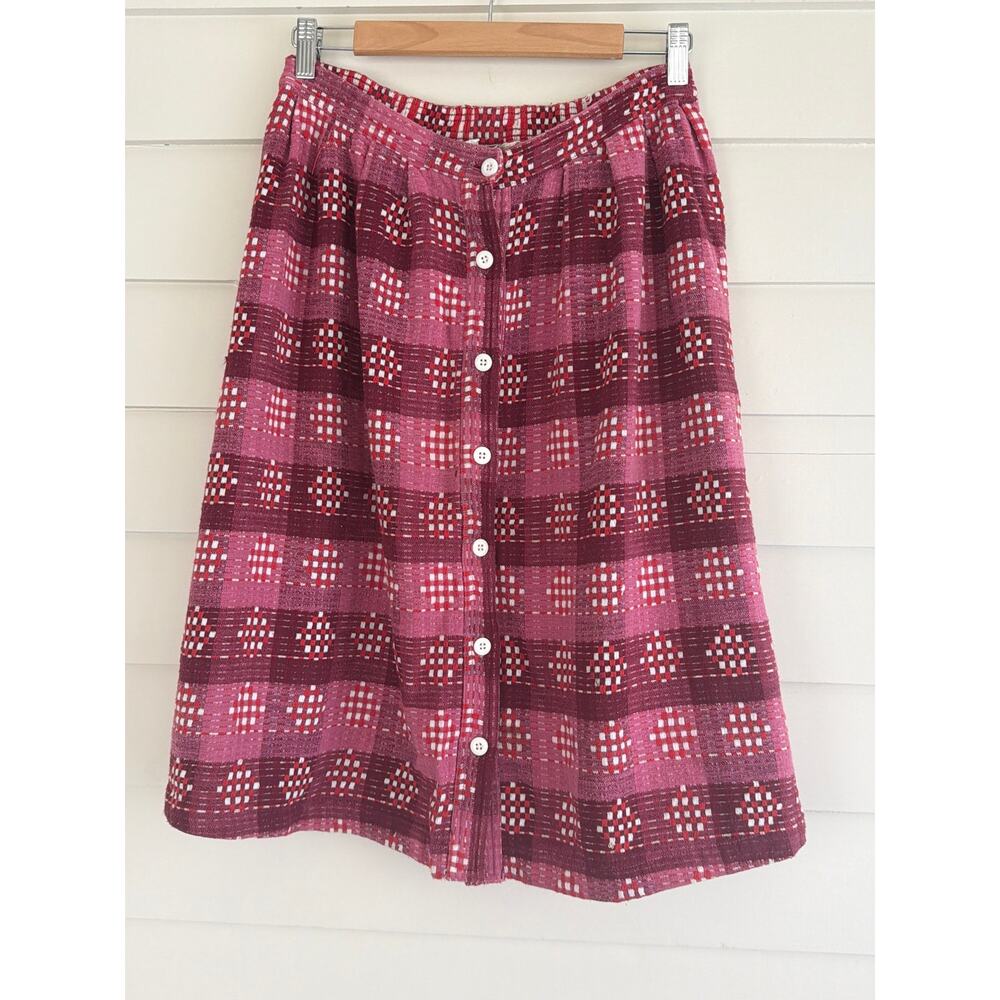 Ace & Jig Carver Skirt in Damask - Button Front Midi Slow Fashion Swing Style